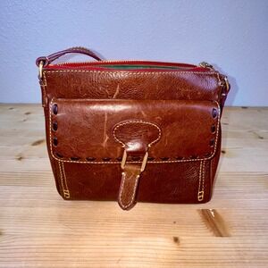 Dooney‎ & Bourke Florentine Leather Crossbody Bag & Wallet Saddle Brown